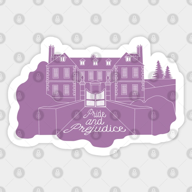 Jane Austen - Pride and Prejudice, Longbourn Sticker by PrintablesPassions